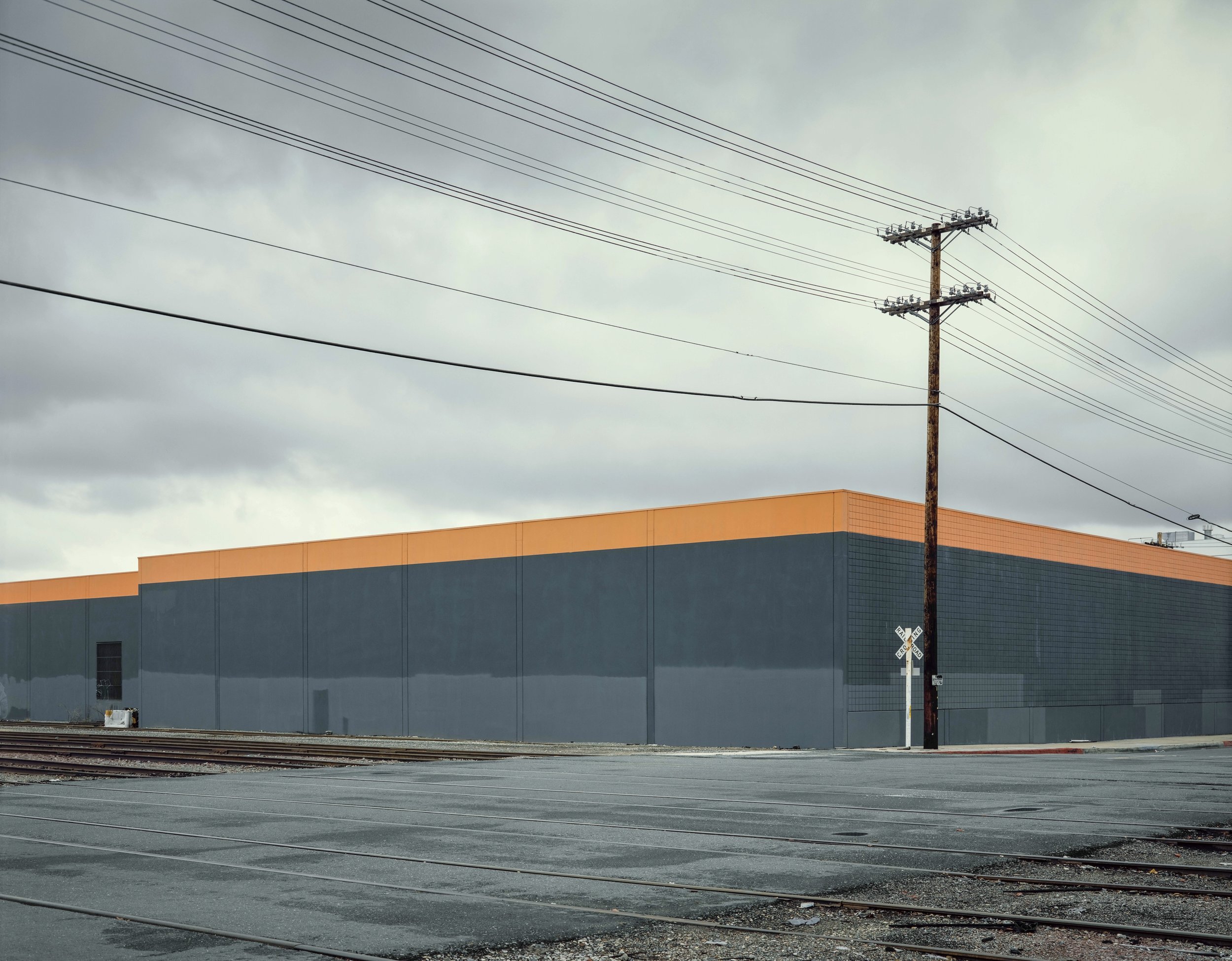 Orange/Dark Grey Warehouse, Vernon, Los Angeles, CA