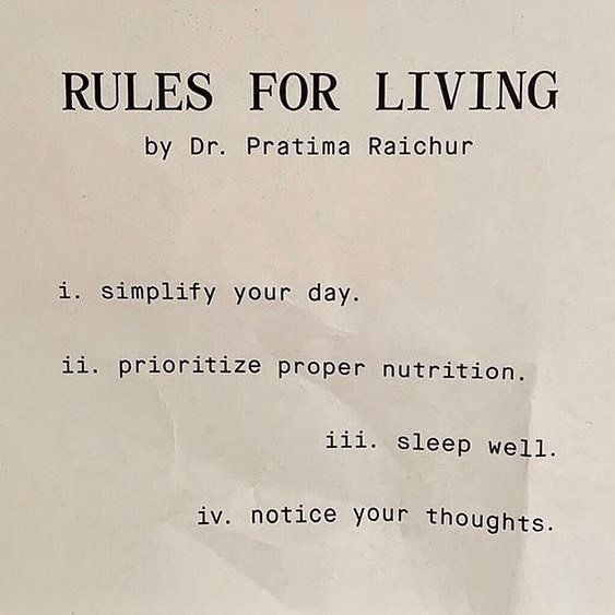 {rules for living} 🌿 #thesoulcollect