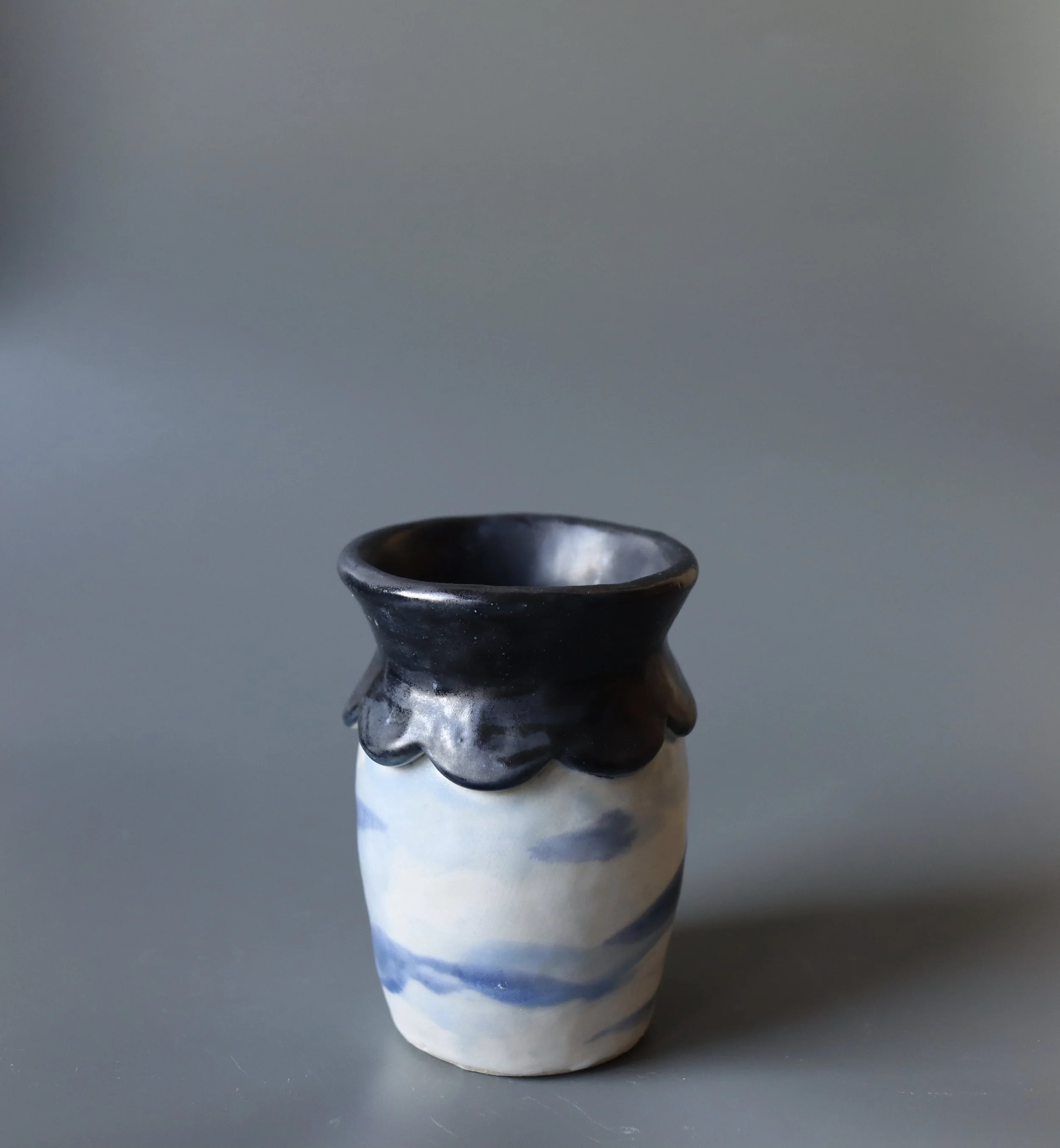 Scallop top bud vase