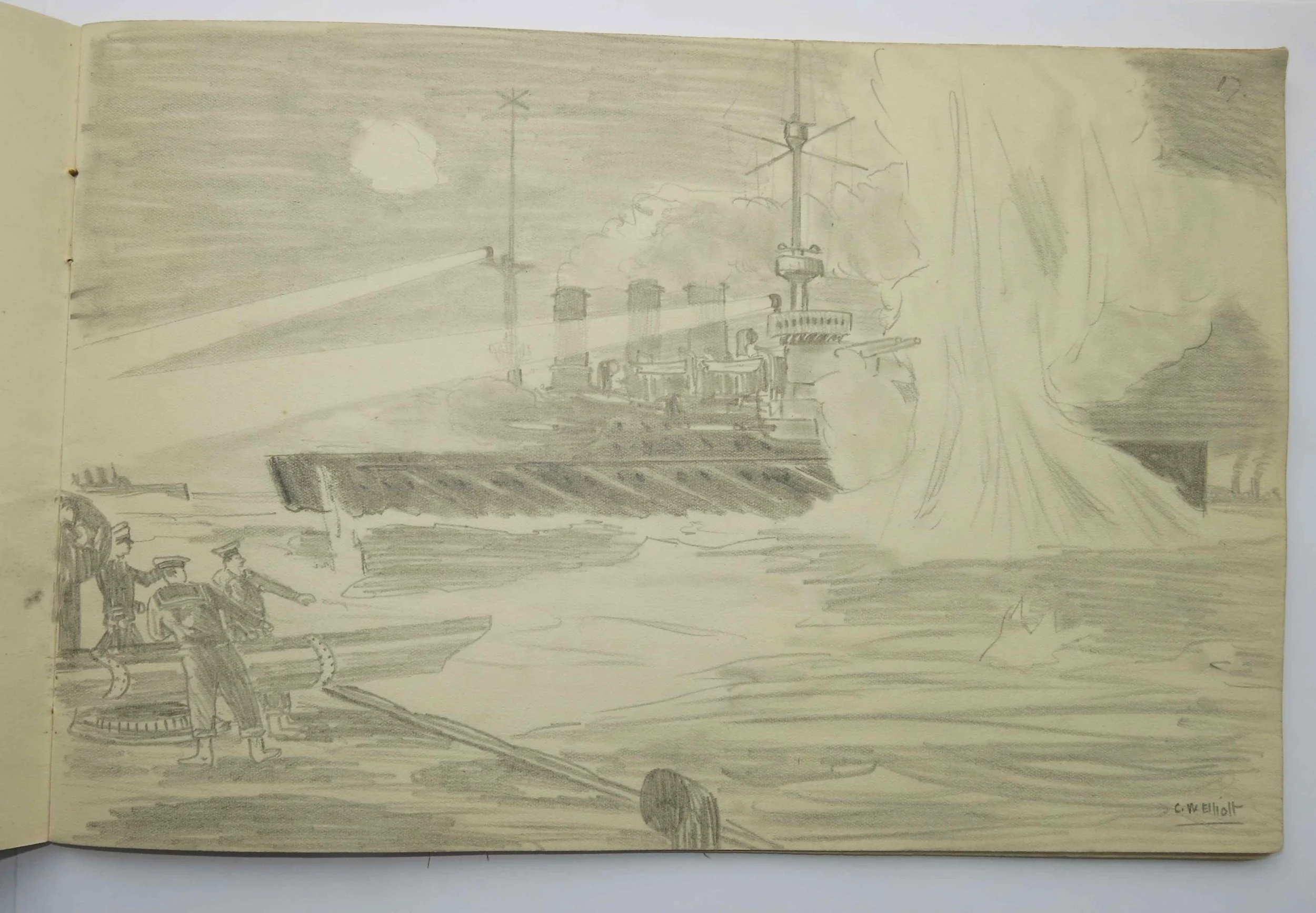 XVII. T.B.D. attack on Hun Battleship: Jutland 1916.