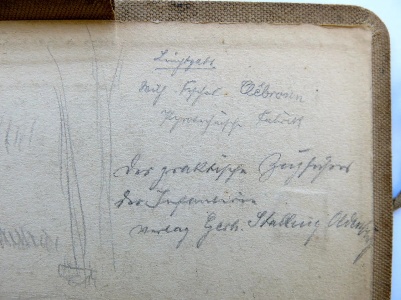 Kolling's inscription inside the back cover.