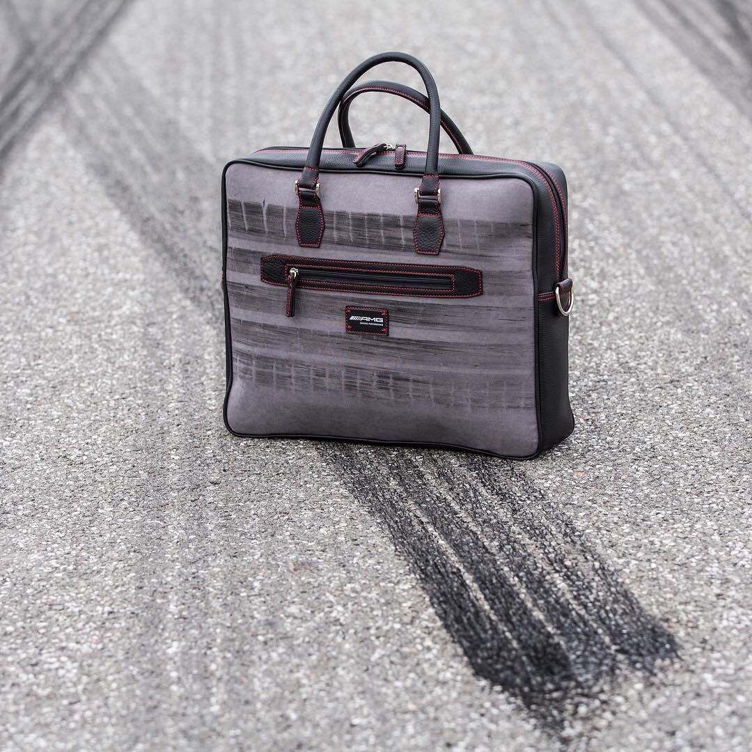 Mercedes-AMG Burnout-Collection handcrafted in Frankfurt Germany #laptop #bag #burnout #mercedesamg #frankfurt #germany #destroyvsbeauty