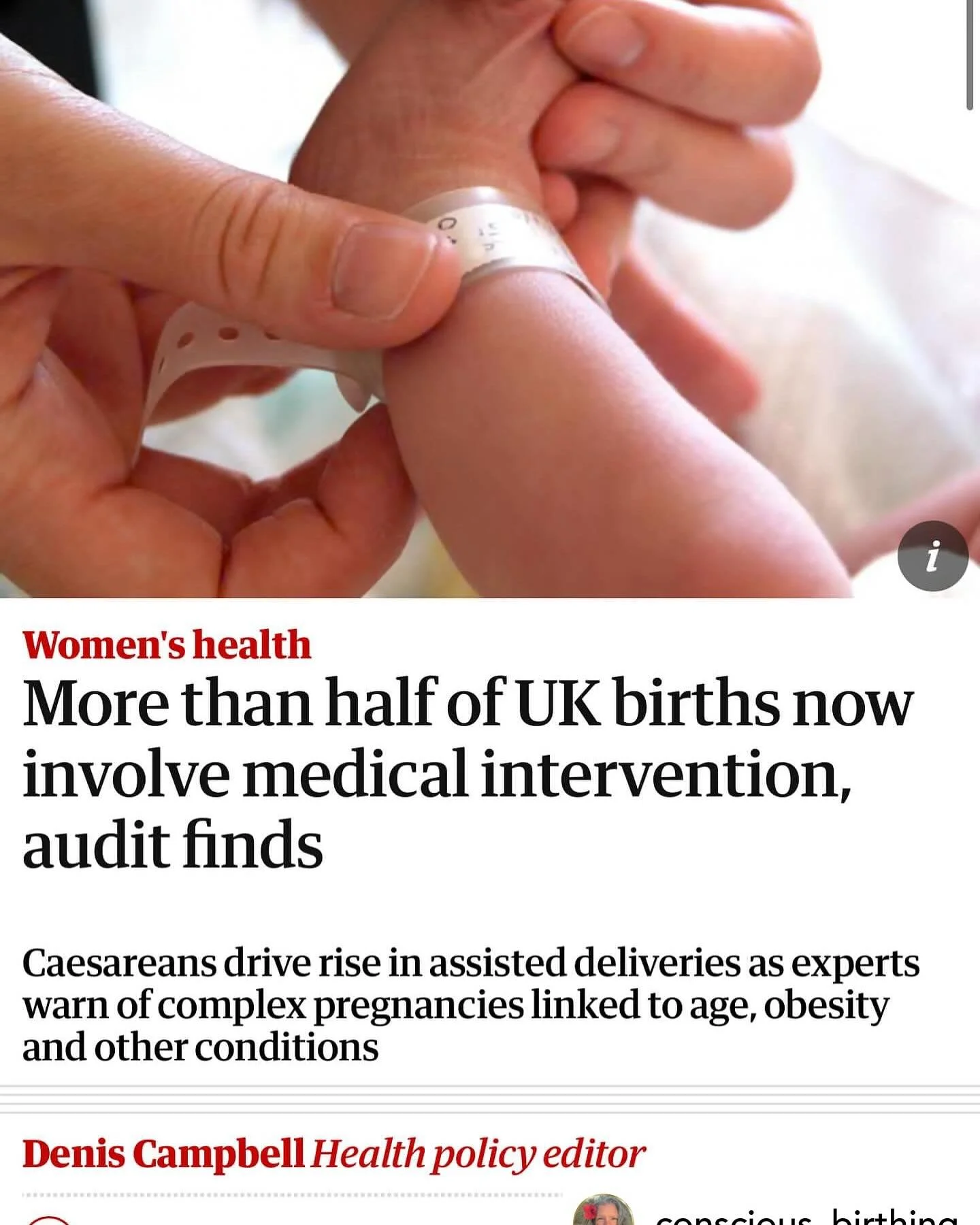 Sharing these spot on words by Kate Woods &bull; @conscious_birthing ~ if you&rsquo;re expecting atm you have to have your eyes wide open&hellip; read on 👇👇👇

This isn&rsquo;t necessarily &lsquo;a cause for concern&rsquo;?! WTF And to disagree tha