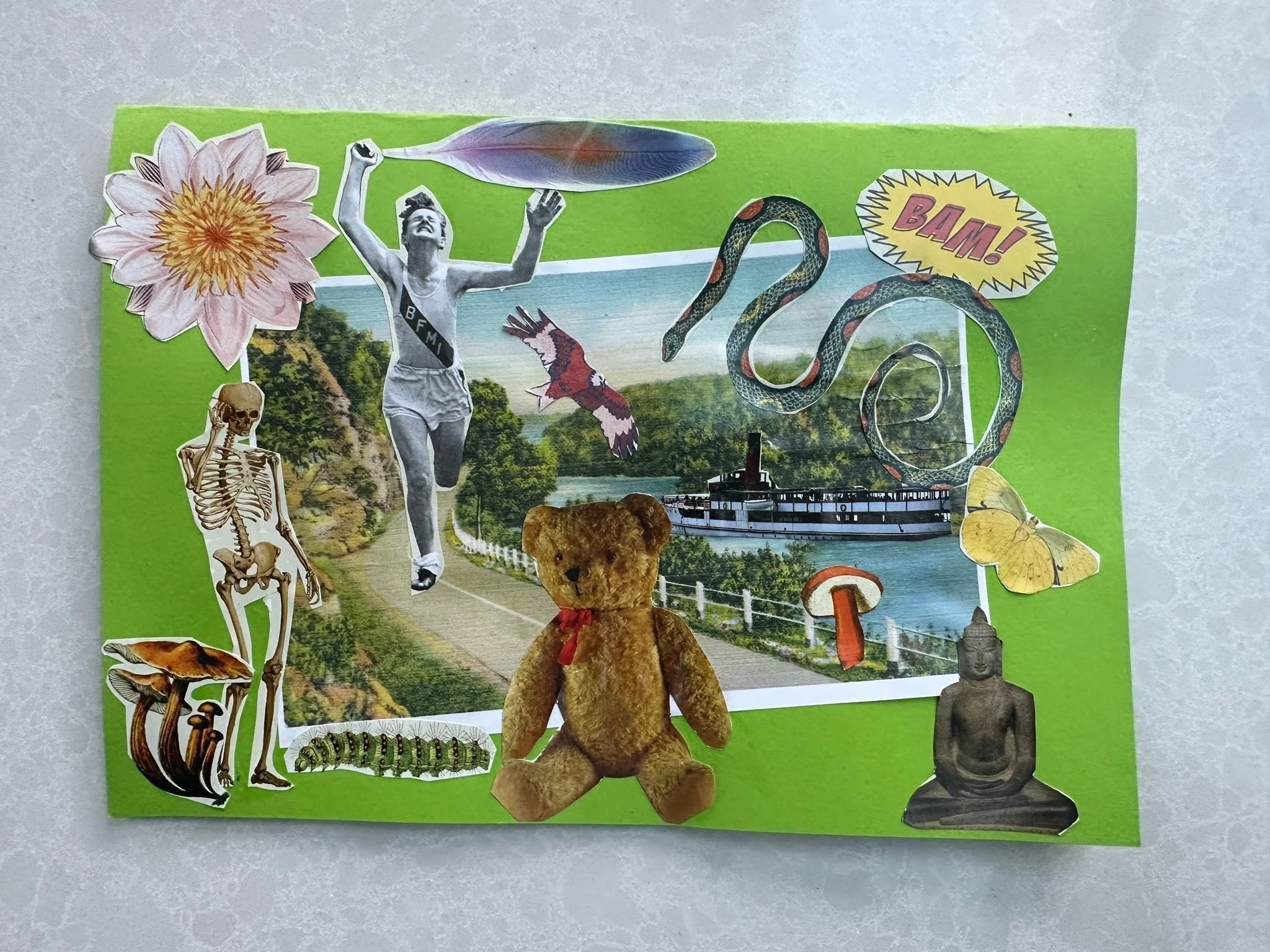 Been cutting and sticking again!!!! Two were personalised cards and the pinky one an art piece for me 🩷🎉