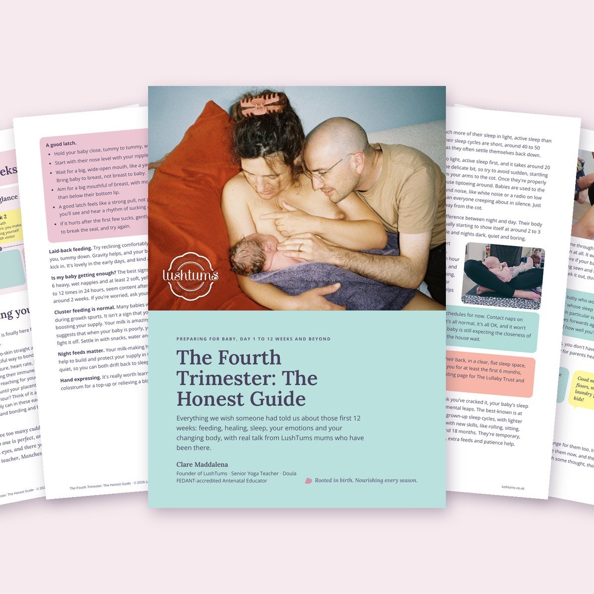 fourth trimester Guide PDF with pages spread
