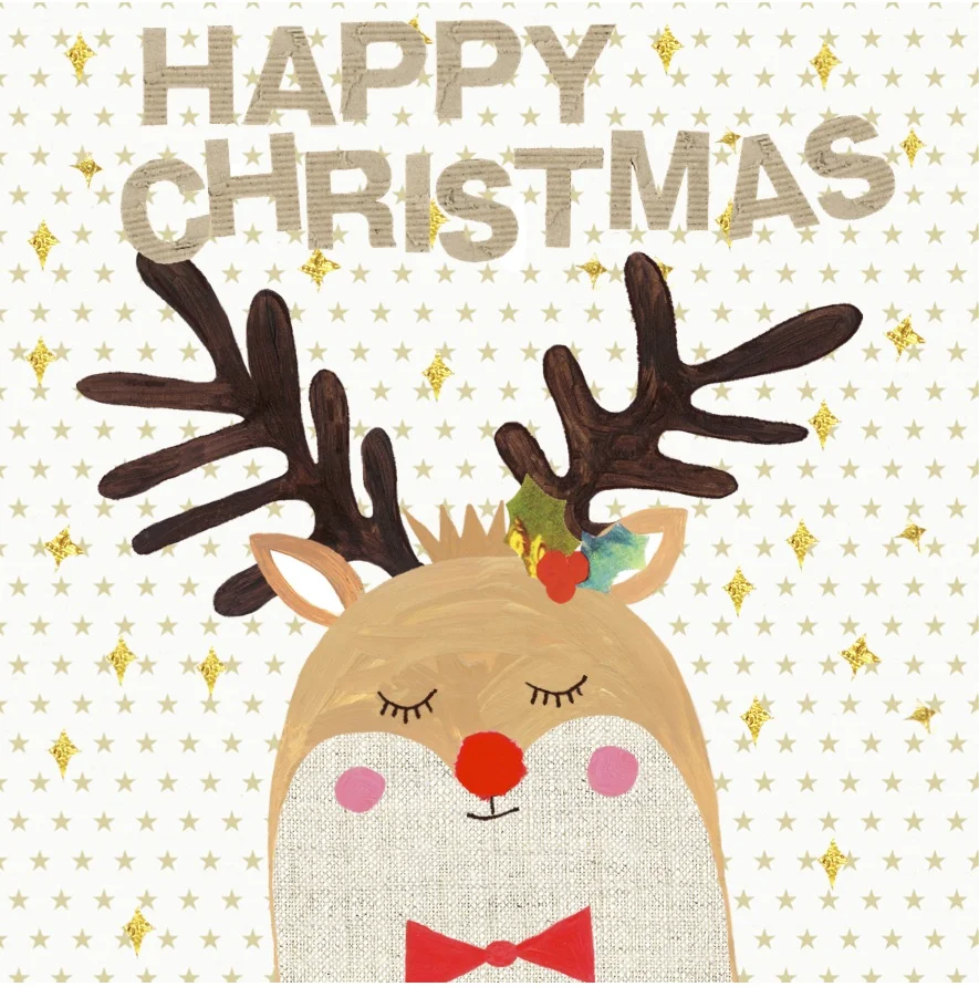 Christmas card designed by Lizzie Lees for Paperchase. © Paperchase Ltd.