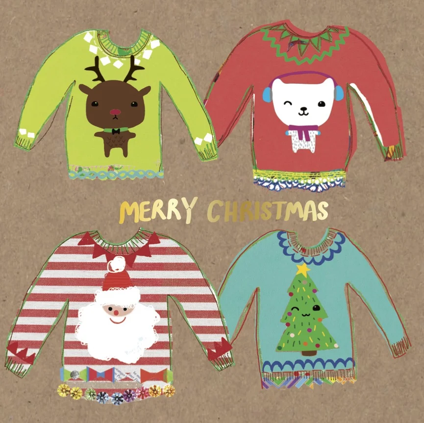 Christmas card designed by Lizzie Lees for Paperchase. © Paperchase Ltd.