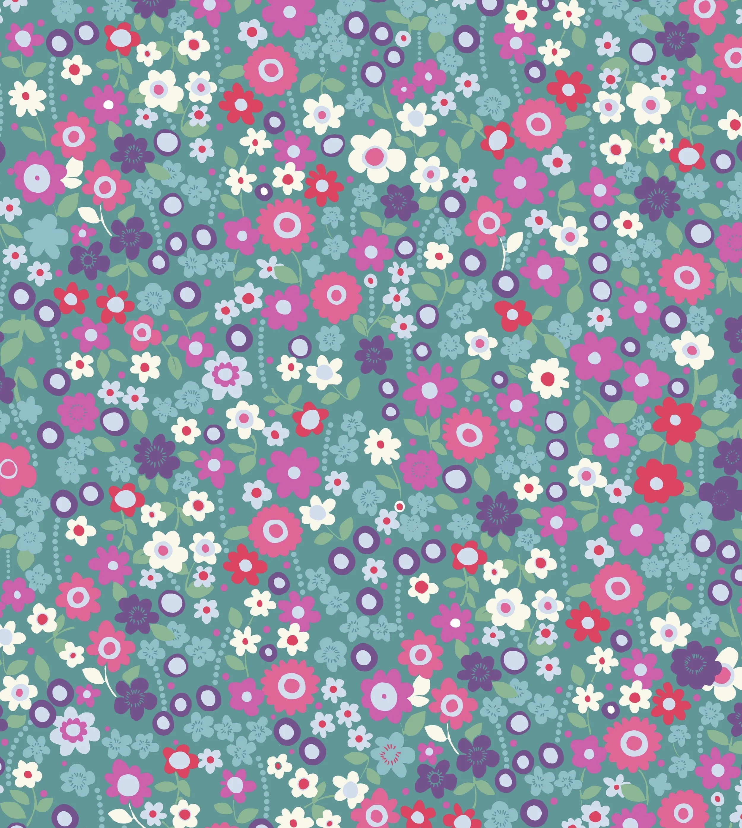 Pop floral print designed by Lizzie Lees developed for Accessorize © Monsoon.
