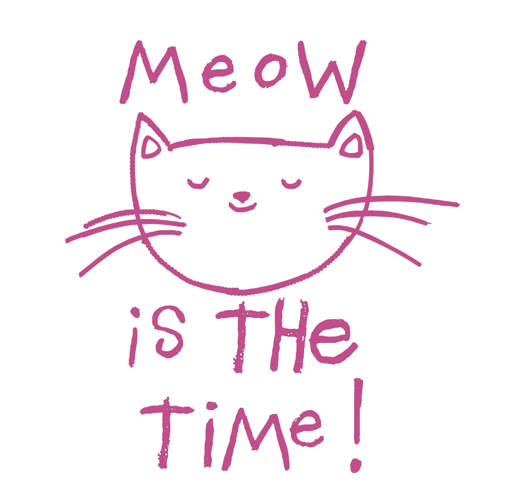 Meow is The Time tote bag designed by Lizzie Lees for Paperchase. © Paperchase Ltd.