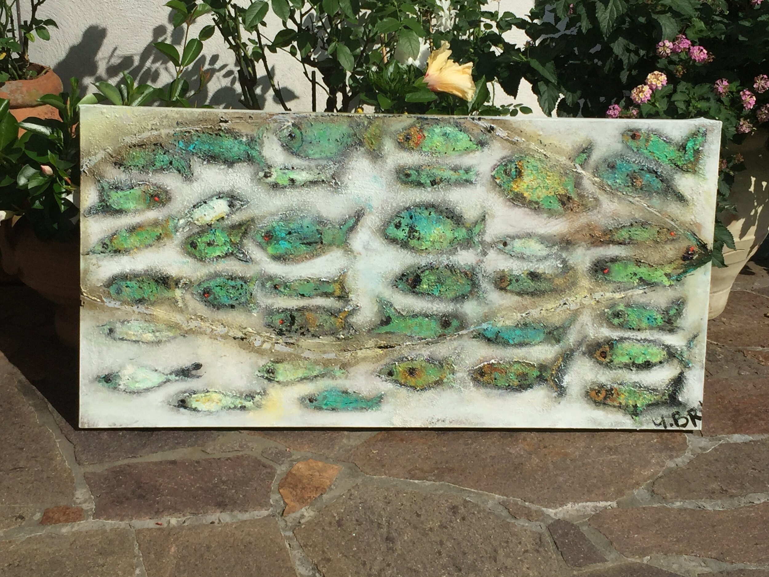 Mischtechnik Fische (Bild143)