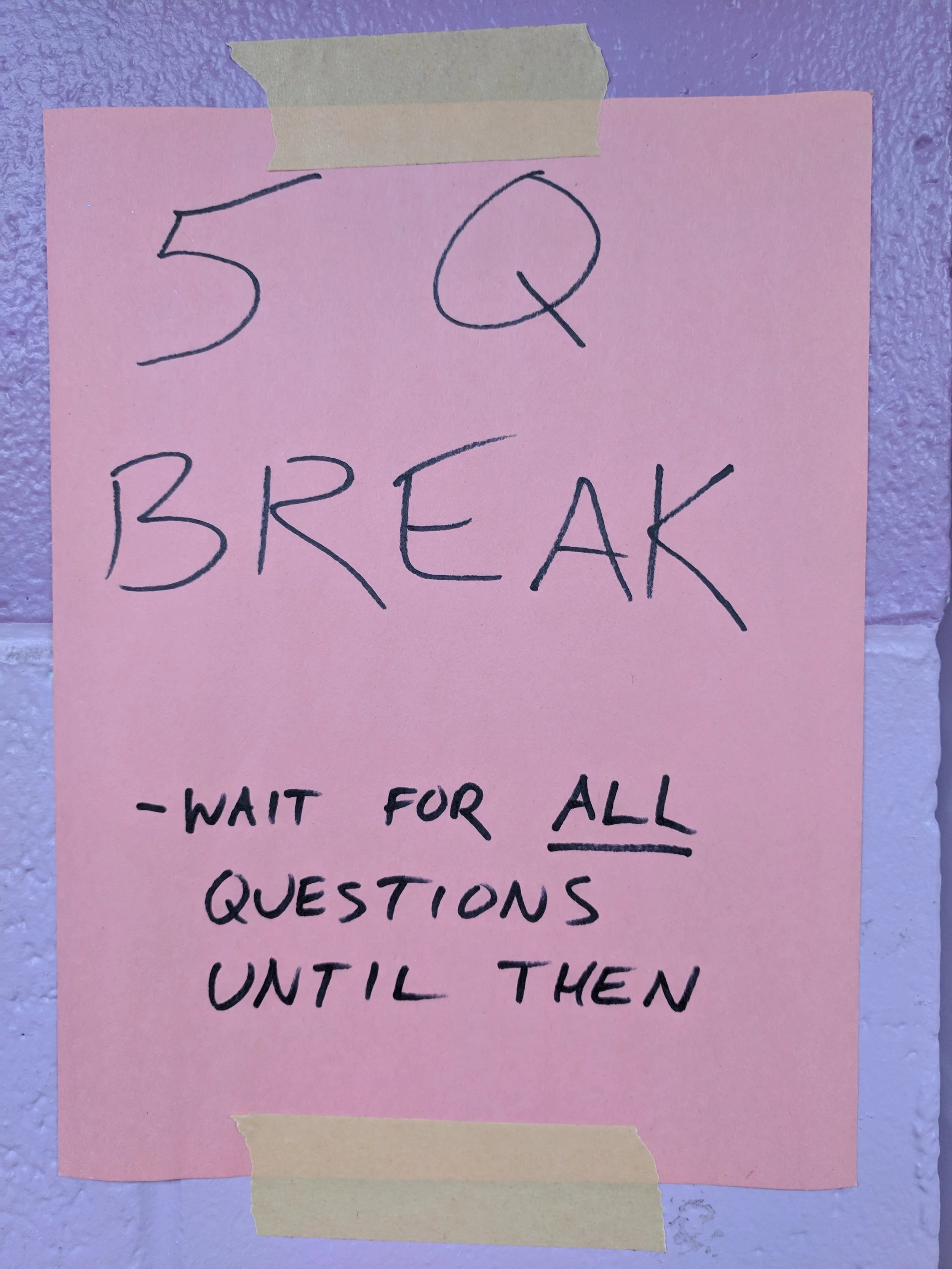 Post in front of your classroom or group space