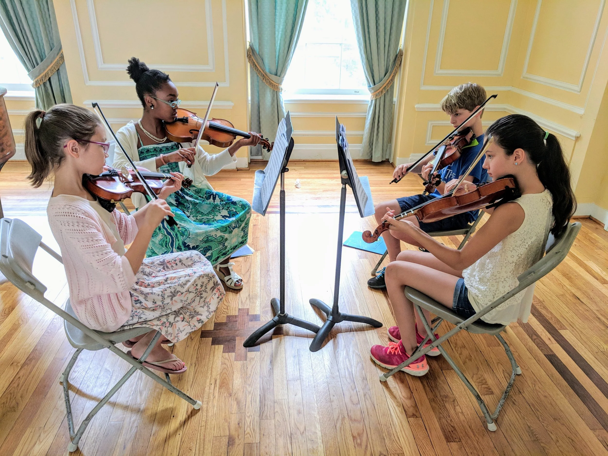 Ensemble class challenges older and more advanced students