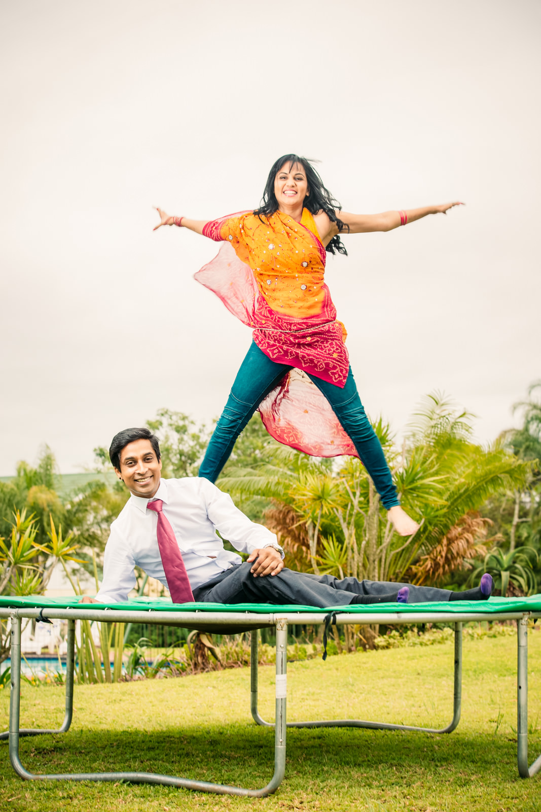 mt edgecombe engagement shoot durban photography trampoline