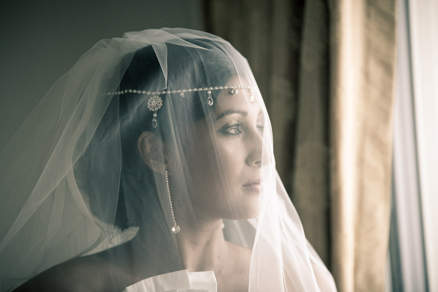 ballito boathouse wedding photography bride staring out of window