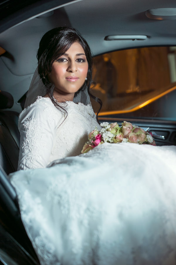 Reservoir hills islamic centre muslim bride sitting in car