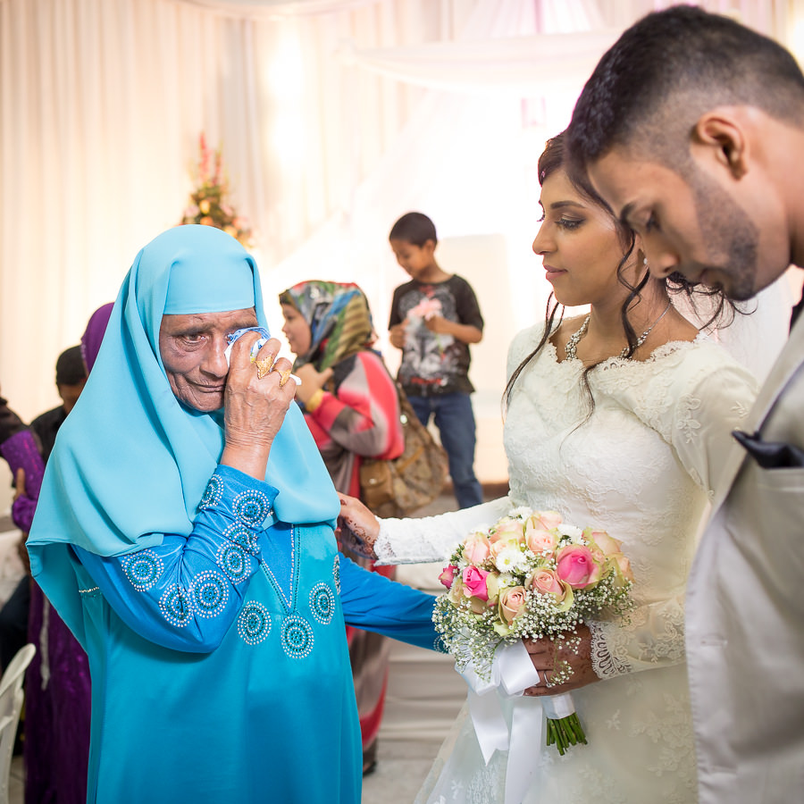Reservoir hills islamic centre muslim bride's grandmother crying