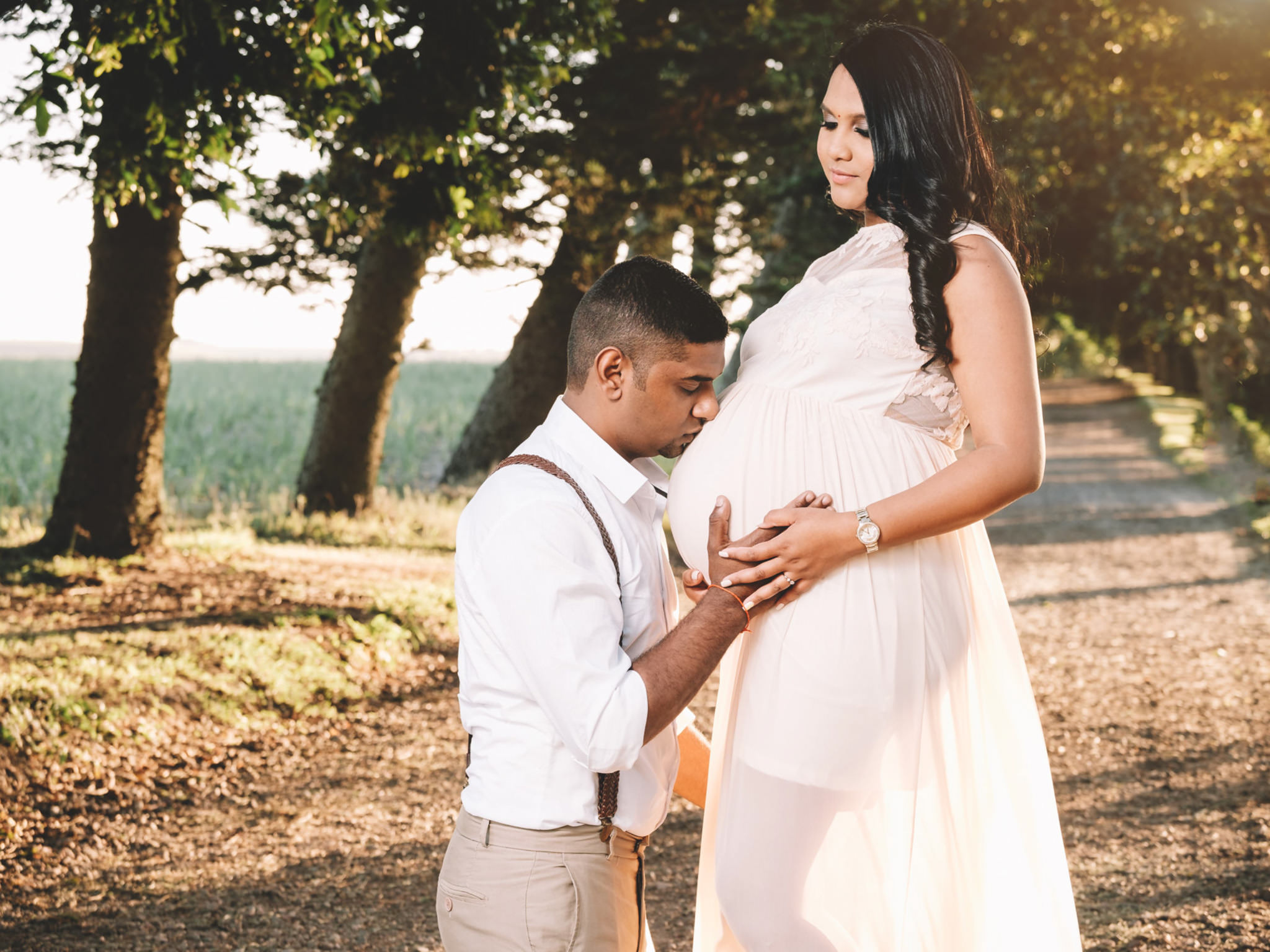 Durban Maternity Photography RBadal Ballito kissing belly