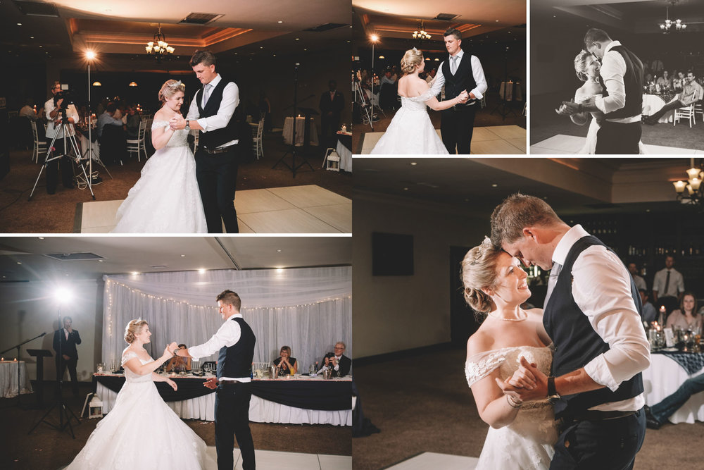 Mount Edgecombe Wedding Photography RBadal golf course bride and groom first dance
