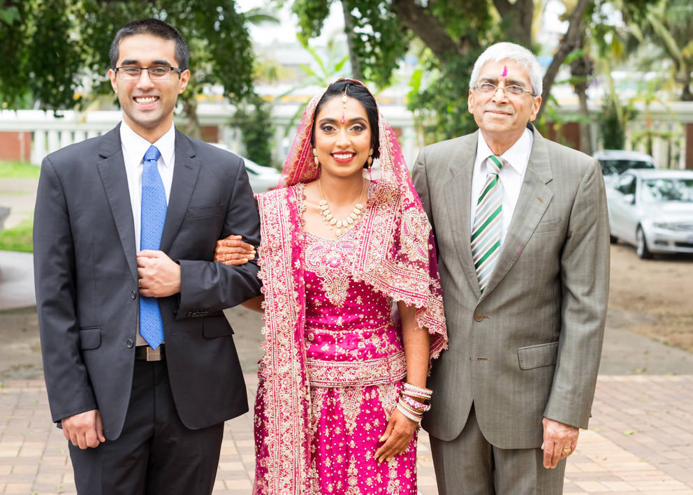 Umgeni Road Temple Wedding Photography Bride and father