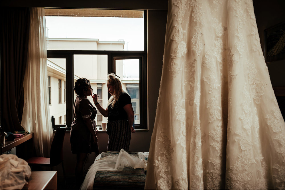 Mt Edgecombe Country Club Durban Wedding RBadal Bride getting ready