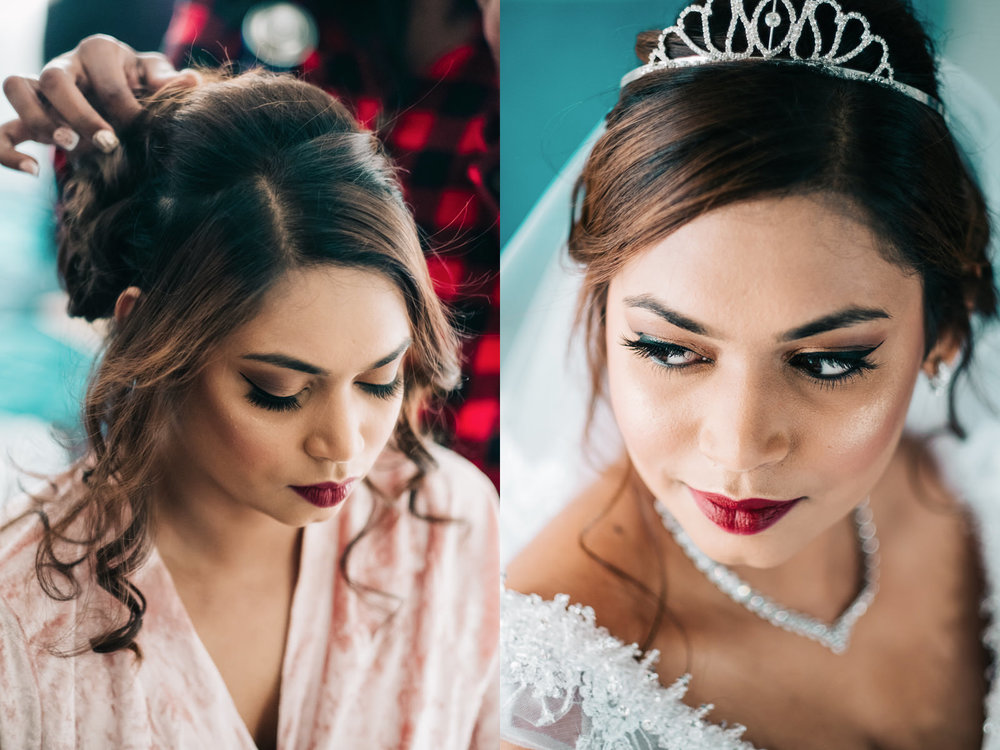 Botanic Gardens Wedding Photography RBadal Bride getting ready