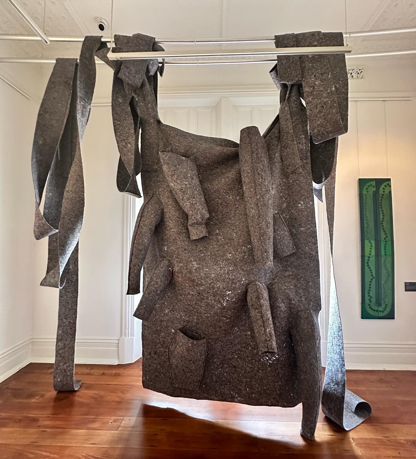 Helvi Apted, Felt in Time, part of 'Coat of Arms' (series) 2023, manufactured felt, thread, polyester fiberfill, dimensions width 180cm x height 220cm (approx.) x depth 85cm. Enquires welcome.
