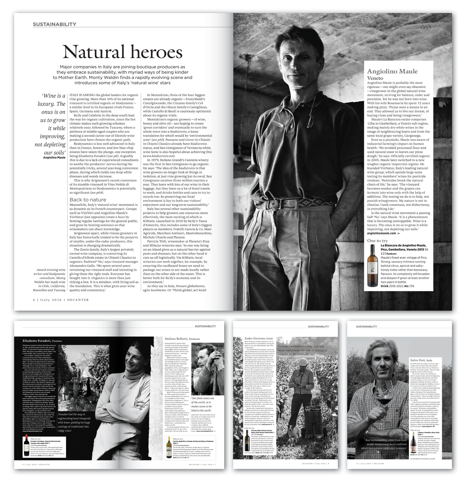 This feature had photography from many different sources so I made them black and white to give it some uniformity and a sense of style