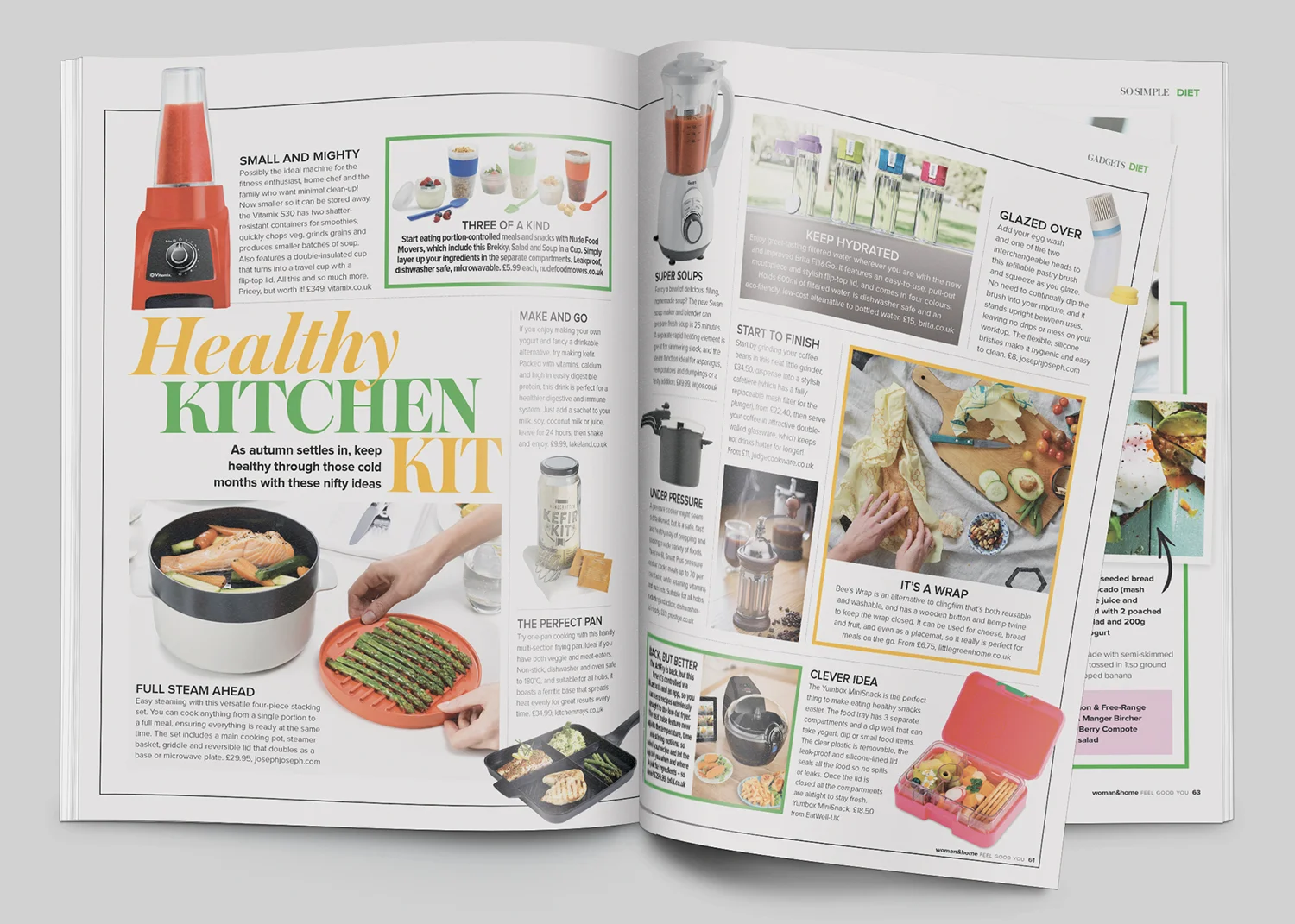 This spread for Woman and Home was a bit like working on a jigsaw, it's a good job I enjoy cutouts