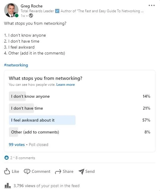 Networking is important, but most people don’t do it for the reasons above.