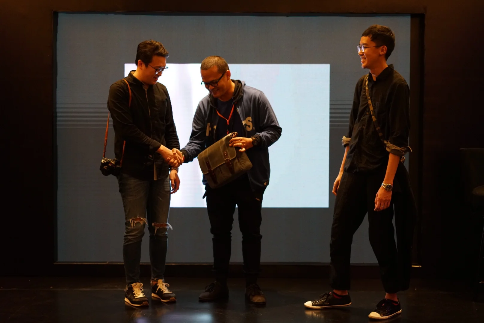 Me with Davy as the curators for the photo competition