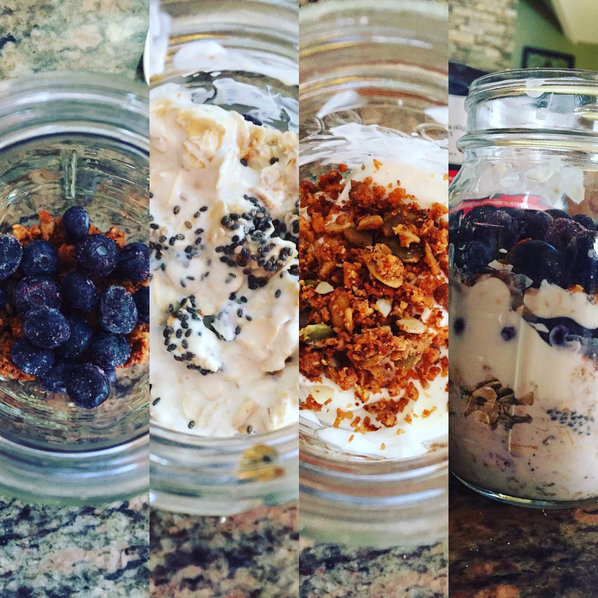 Blueberry & Granola Overnight Oats