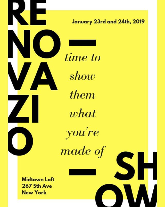 Renovazio Show January 23rd and 24th, 2019 @midtownloft