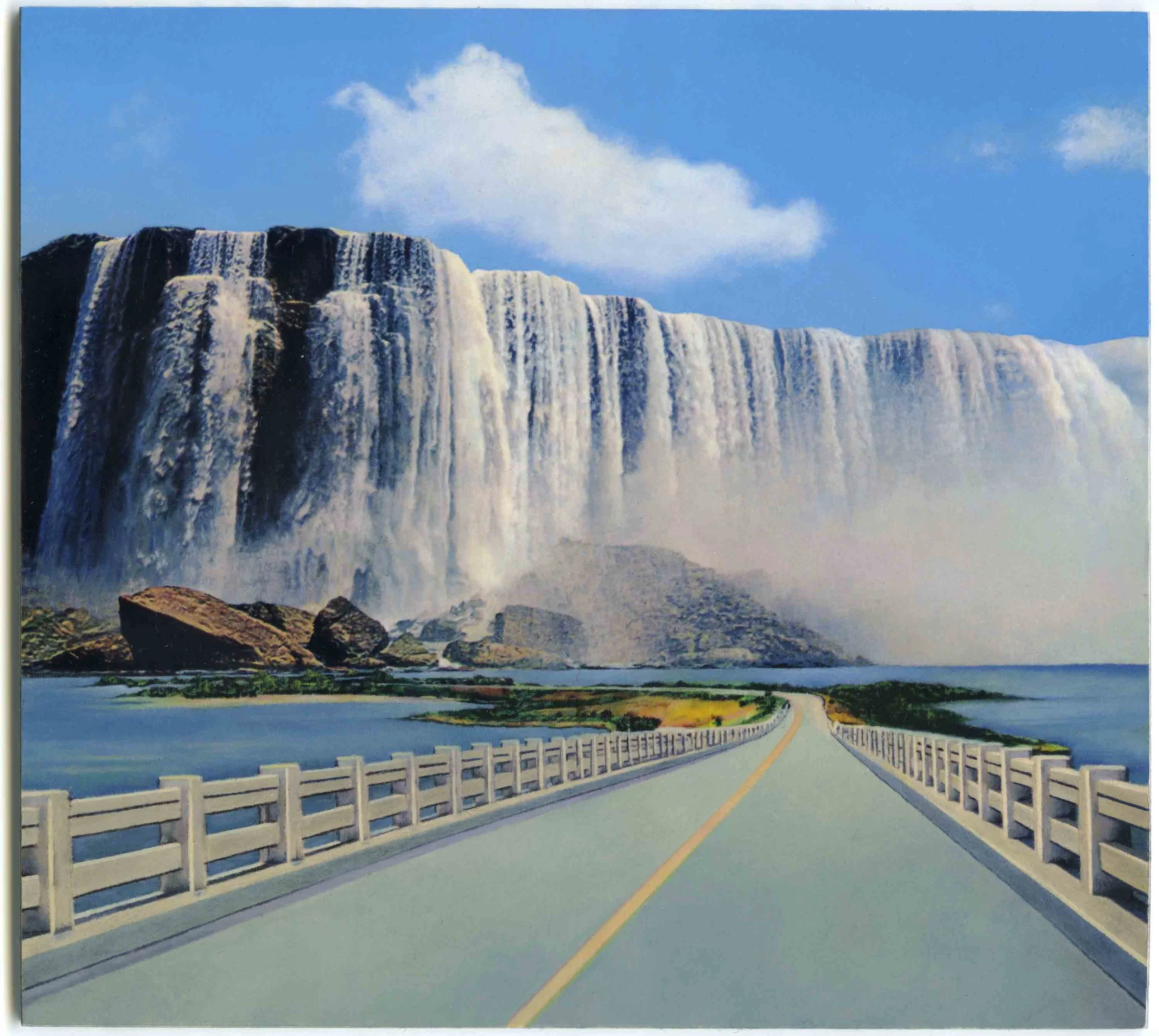 Wish You Were Here (waterfall),2014, 5" x 5-9/16"