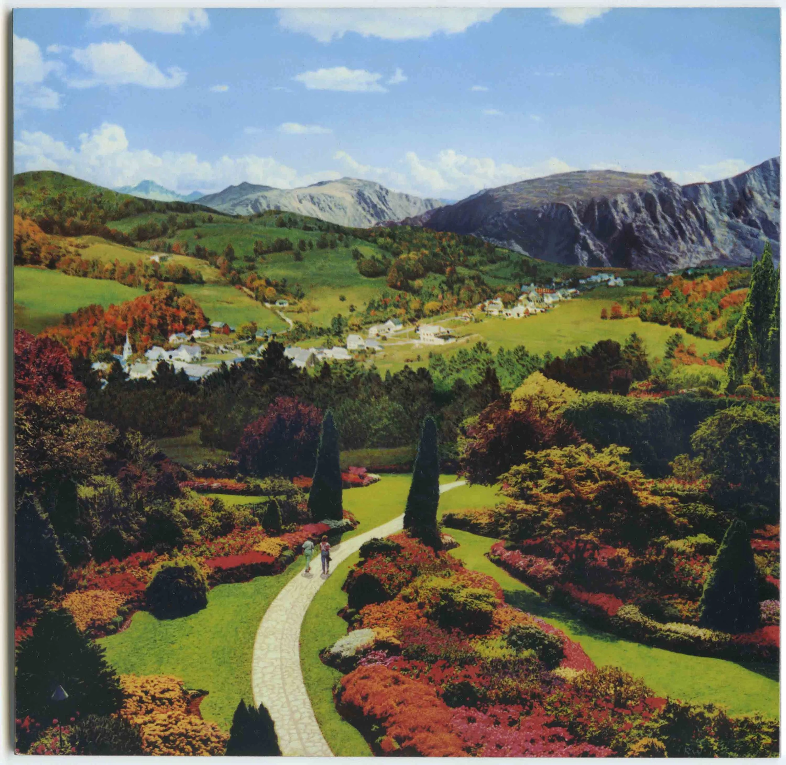 Wish You Were Here (garden), 2014,      5-3/8" x 5-1/2" 