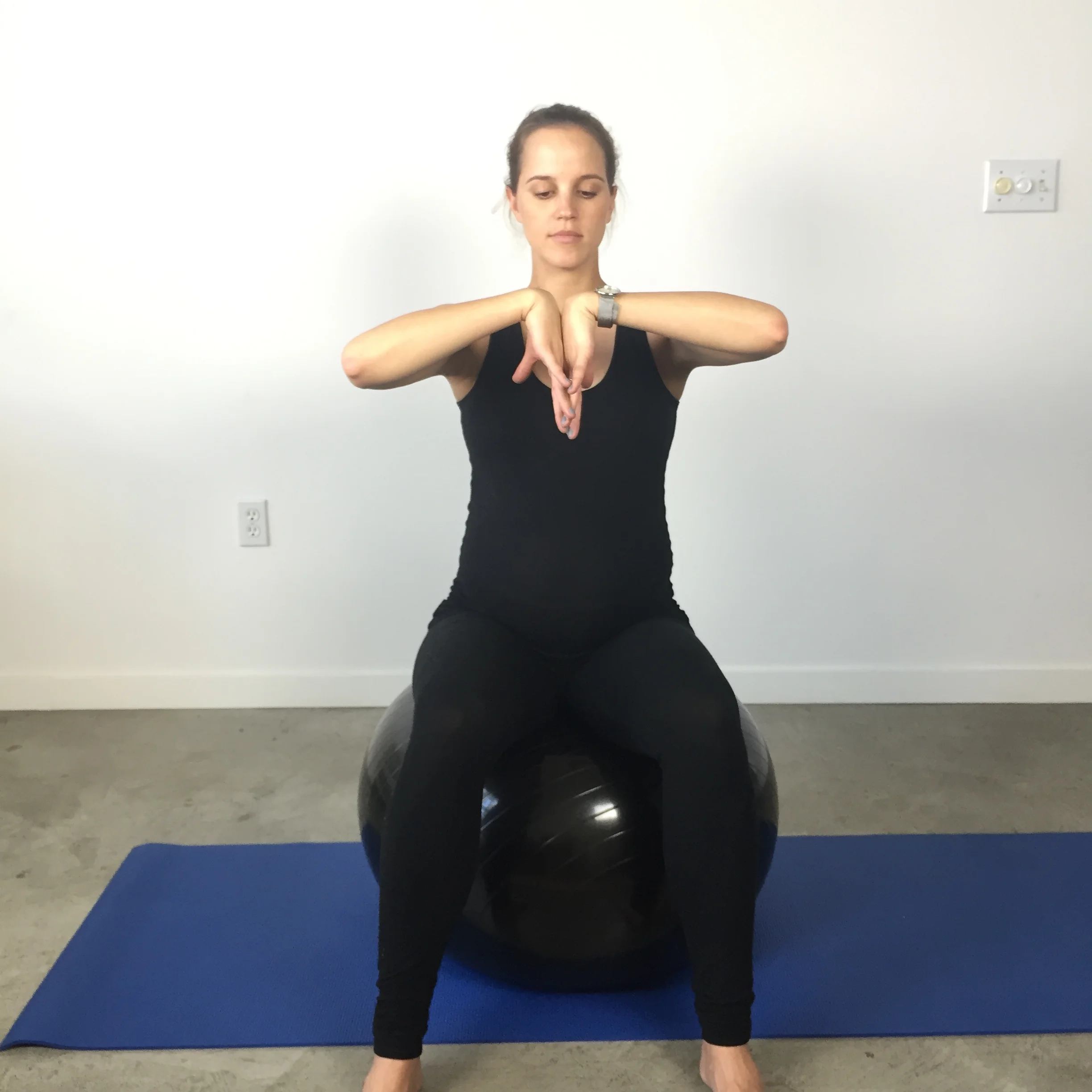 Wrist flexion & extension stretch x 1