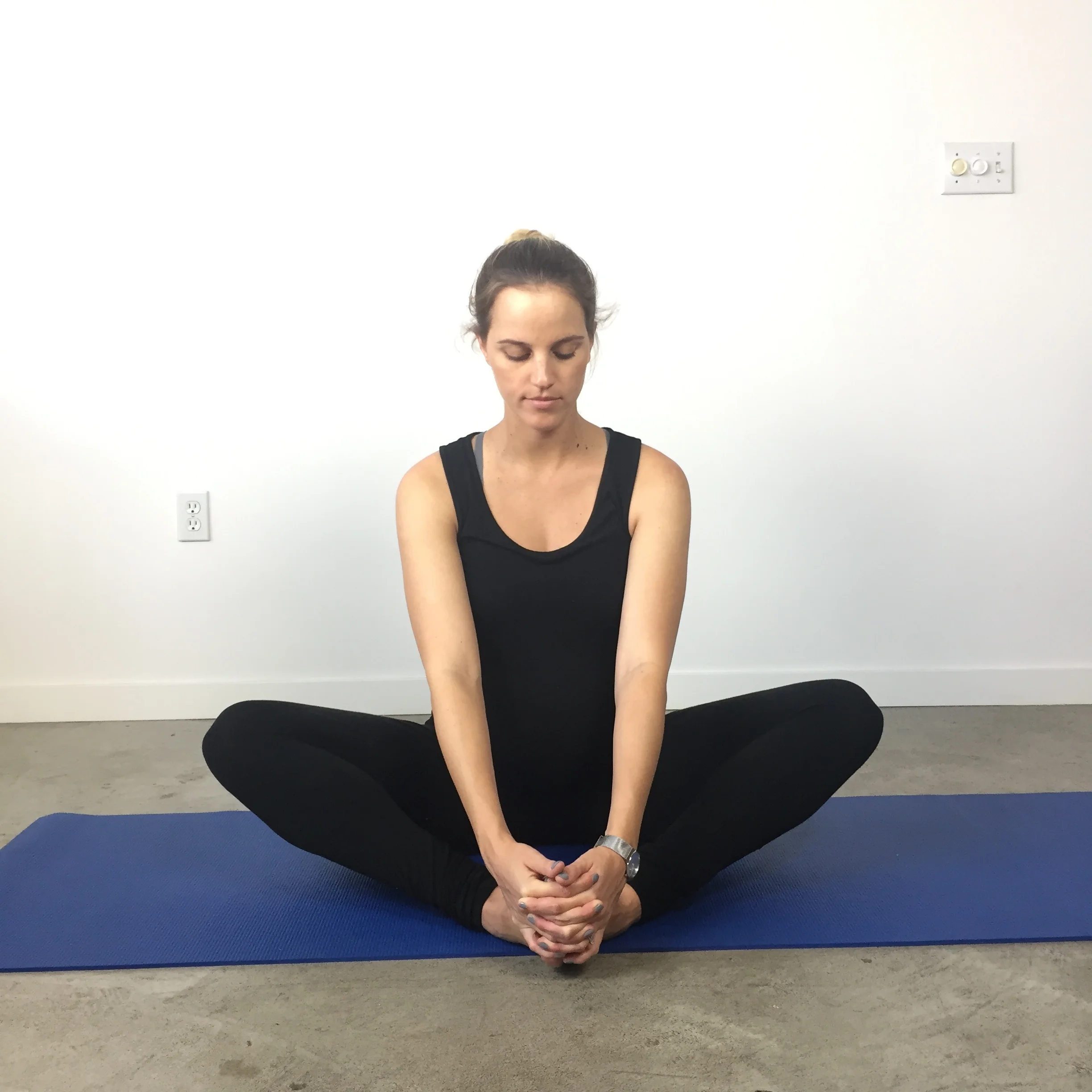 Sitting groin stretch
