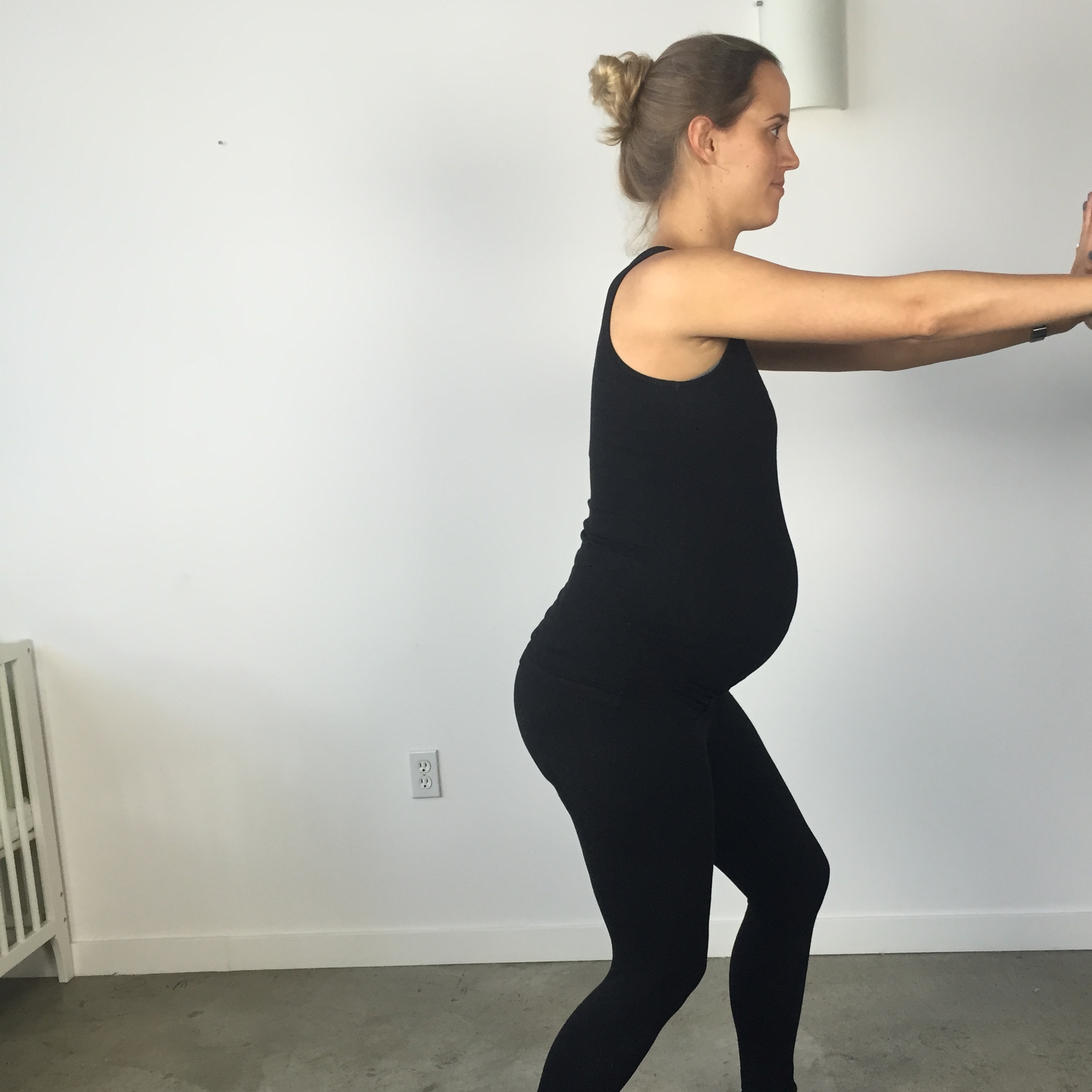 Calf stretch with bent knee