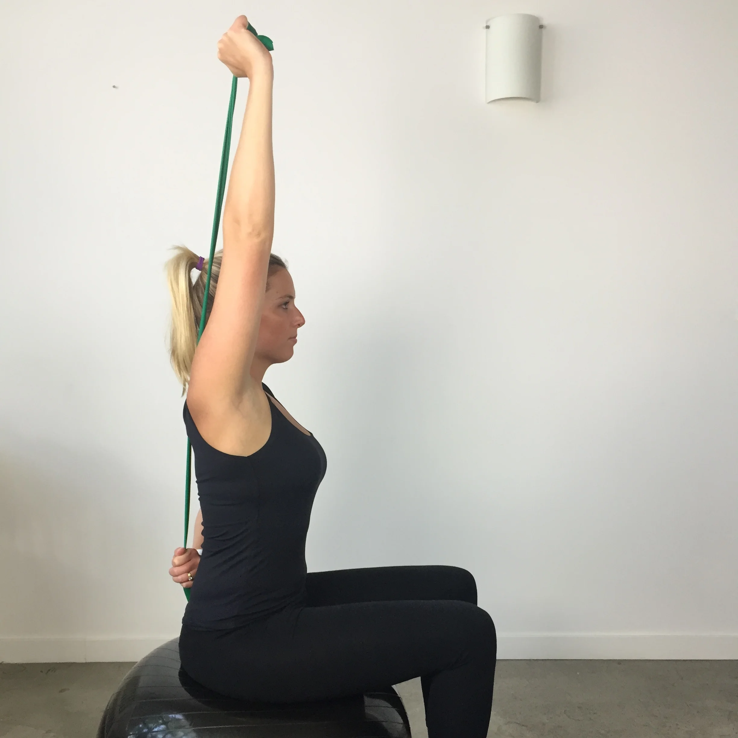 Theraband tricep press w PF x 2