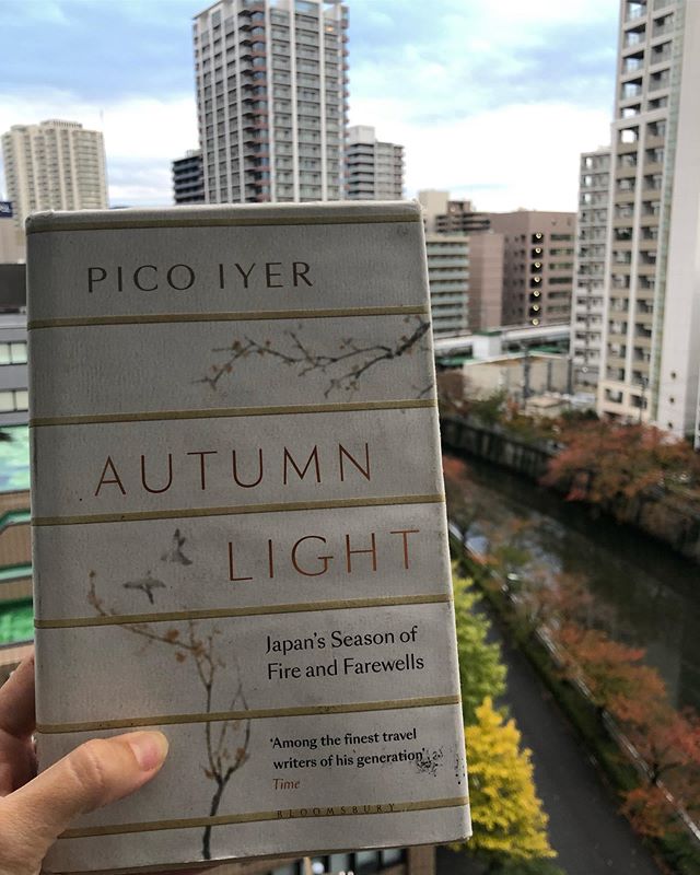 There has been some epic Autumn Light recently in Tokyo. Just finished Pico San&rsquo;s reflection on loss and endings. Fun to experience the long light he describes in the book while reading. #picoiyer #🍂🍁 #🌾