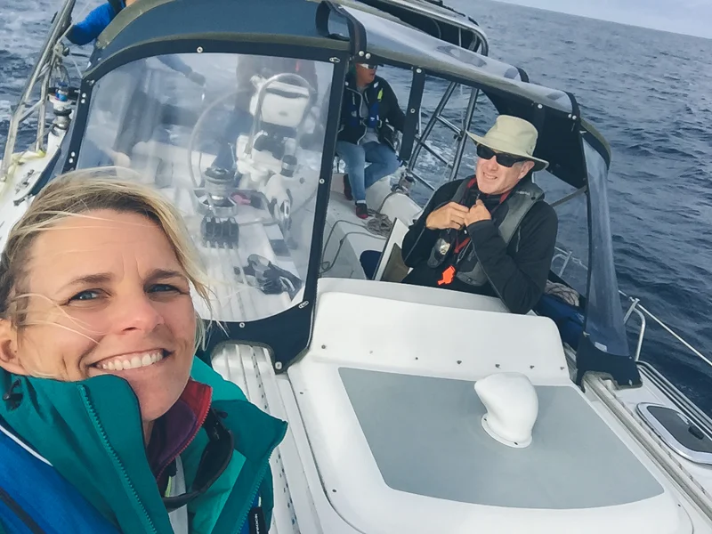 here we are on the way to Catalina, round one of queasiness behind me