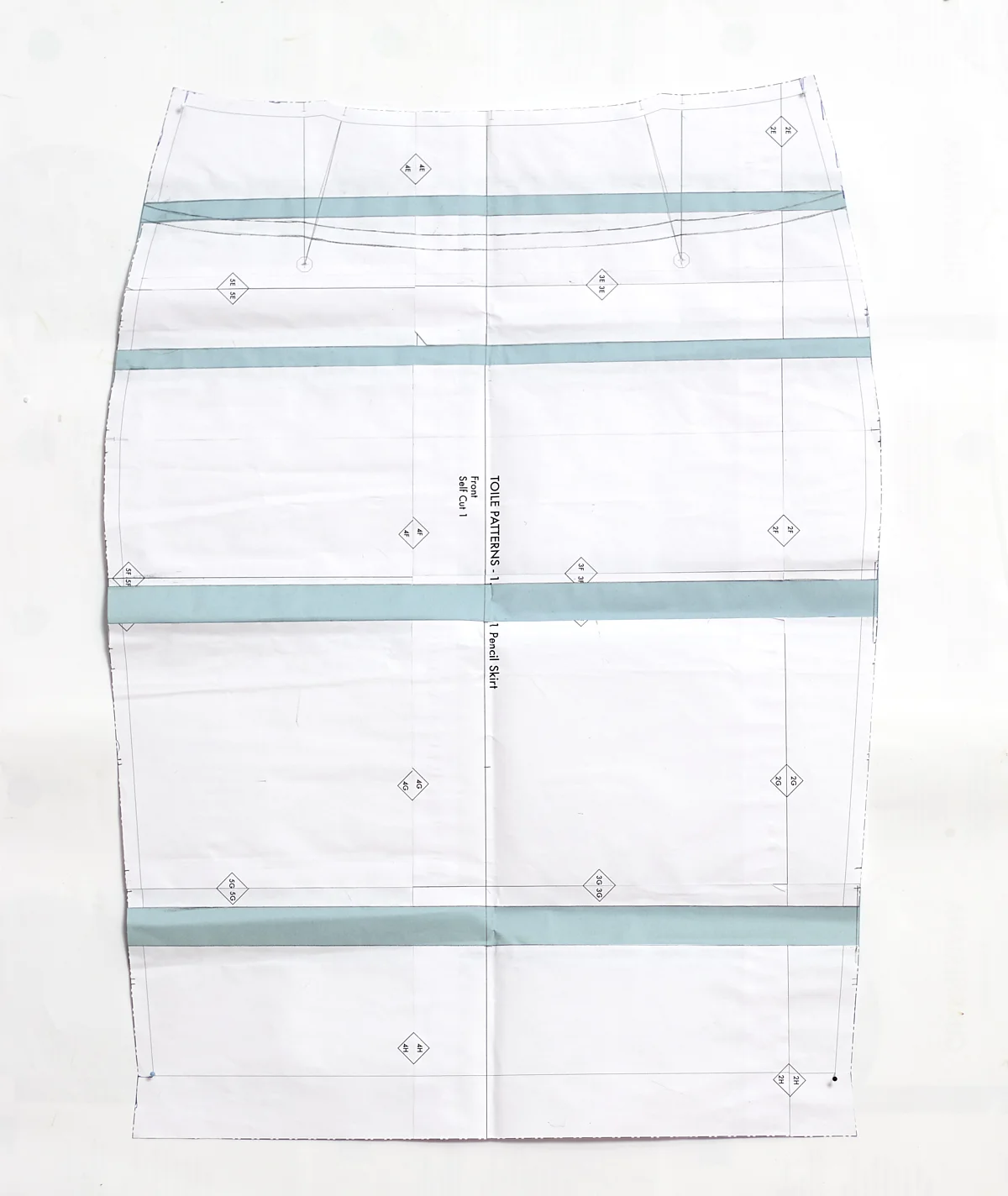 Toile Patterns Pencil Skirt