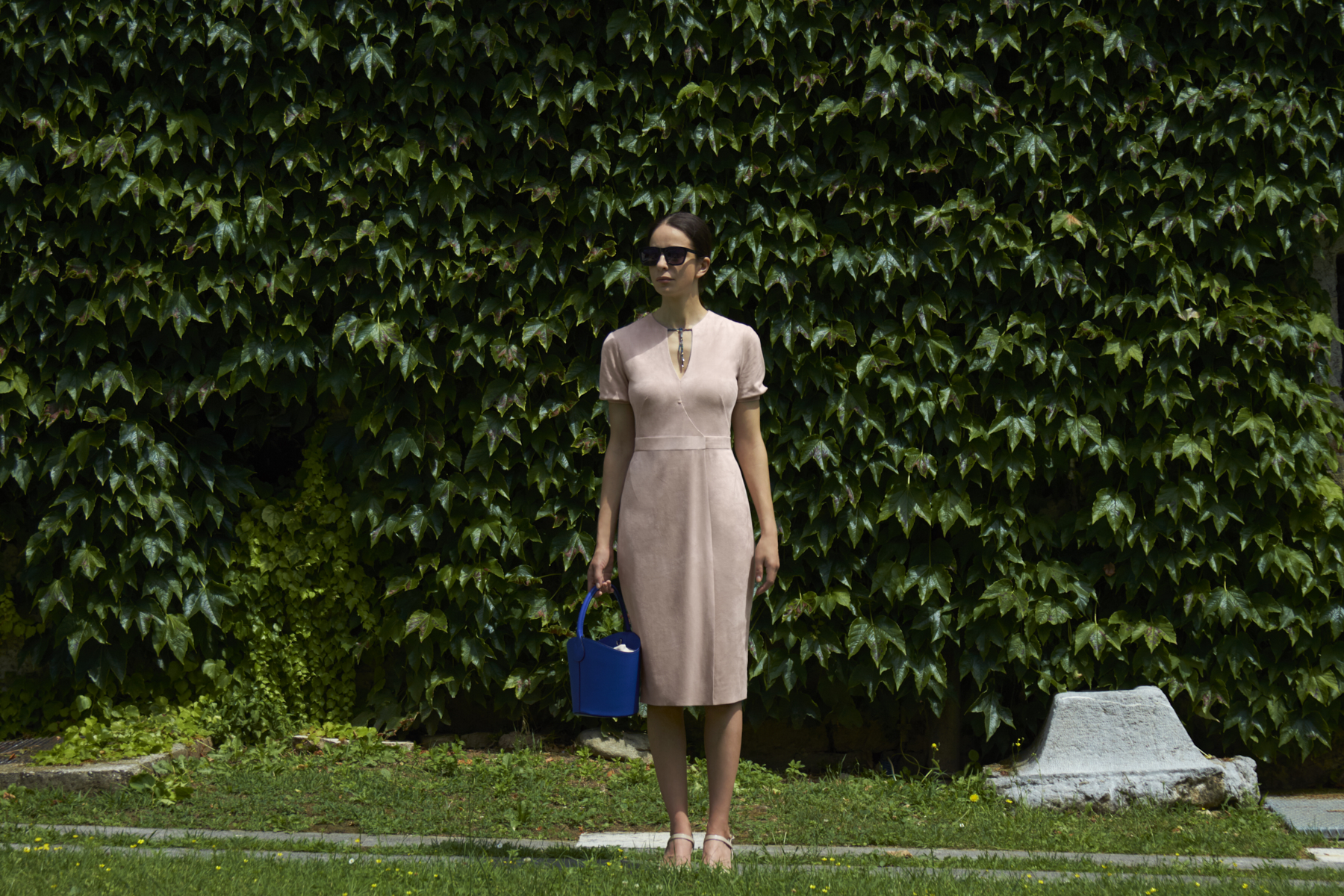 Stretch ultra-microfiber dress
