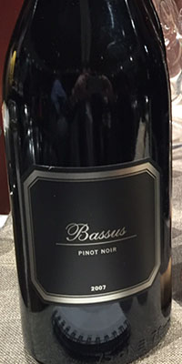 Vino Bassus Pinot Noir 2007 Denominación de Origen Utiel - Requ