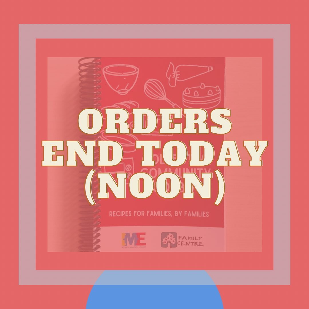 Today&rsquo;s your last chance to order your very own copy of our limited edition community cookbook. Orders close at noon 🕛 so grab your copy now 😉

To place an order please visit the link in our bio. 

#weareime #ulethime #familycentreyql #lethbr