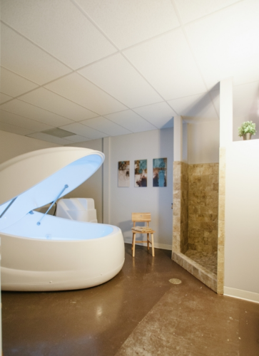  One of Four Float Rooms at the Float ZOne in Richmond, Virginia