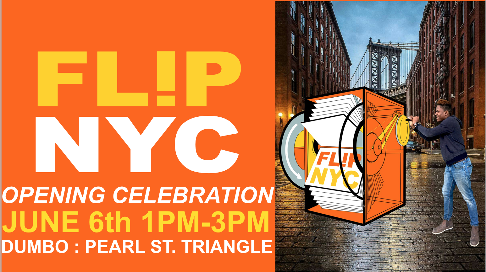 The big day for the NYC Beam Project is here! Join us to celebrate FlipNYC at the Pearl Street Triangle in DUMBO. Up-to-date details and photos on our Facebook event page and follow us on Instagram @beamcenter