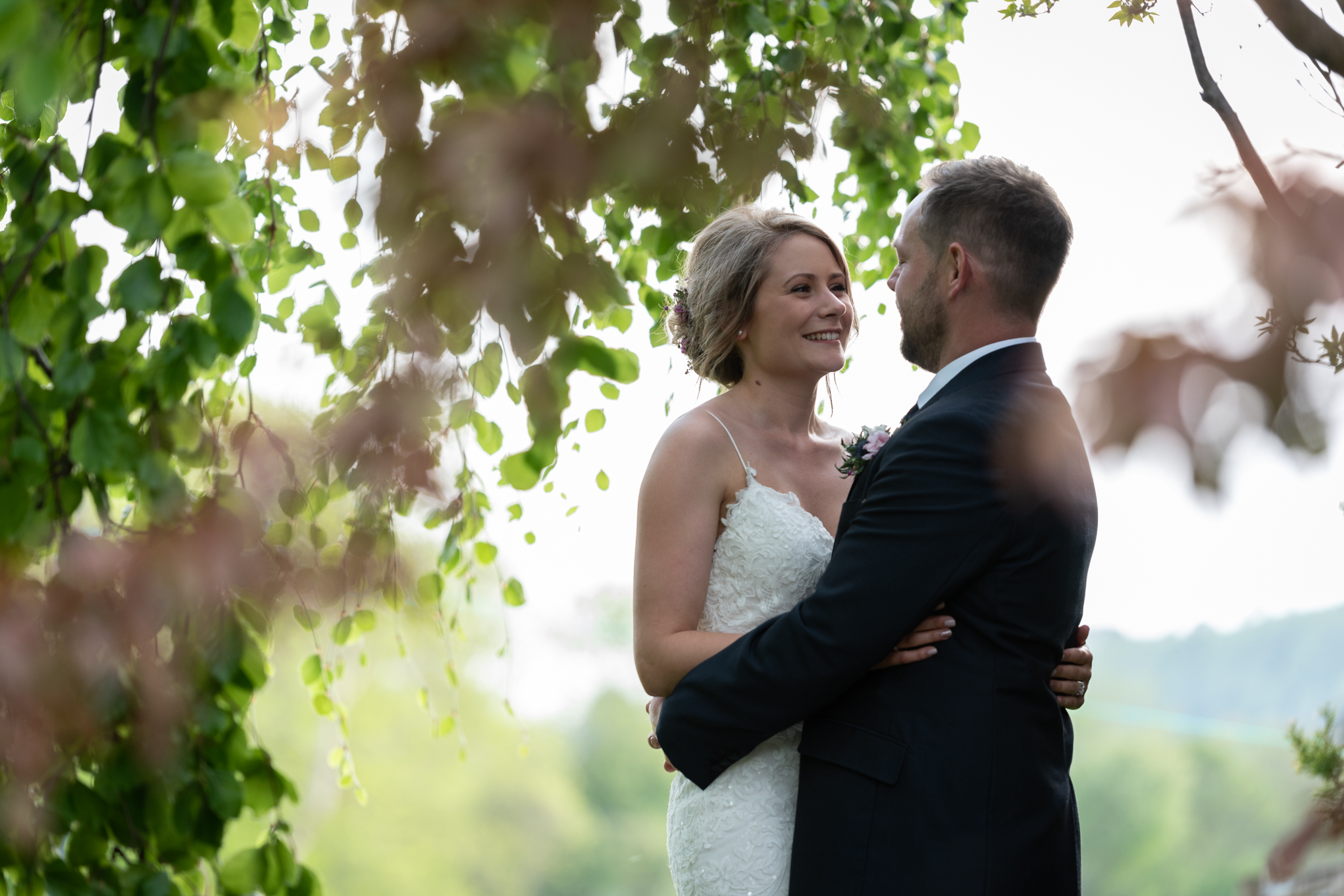 Photo of bride and groom - Powys Wedding Photography