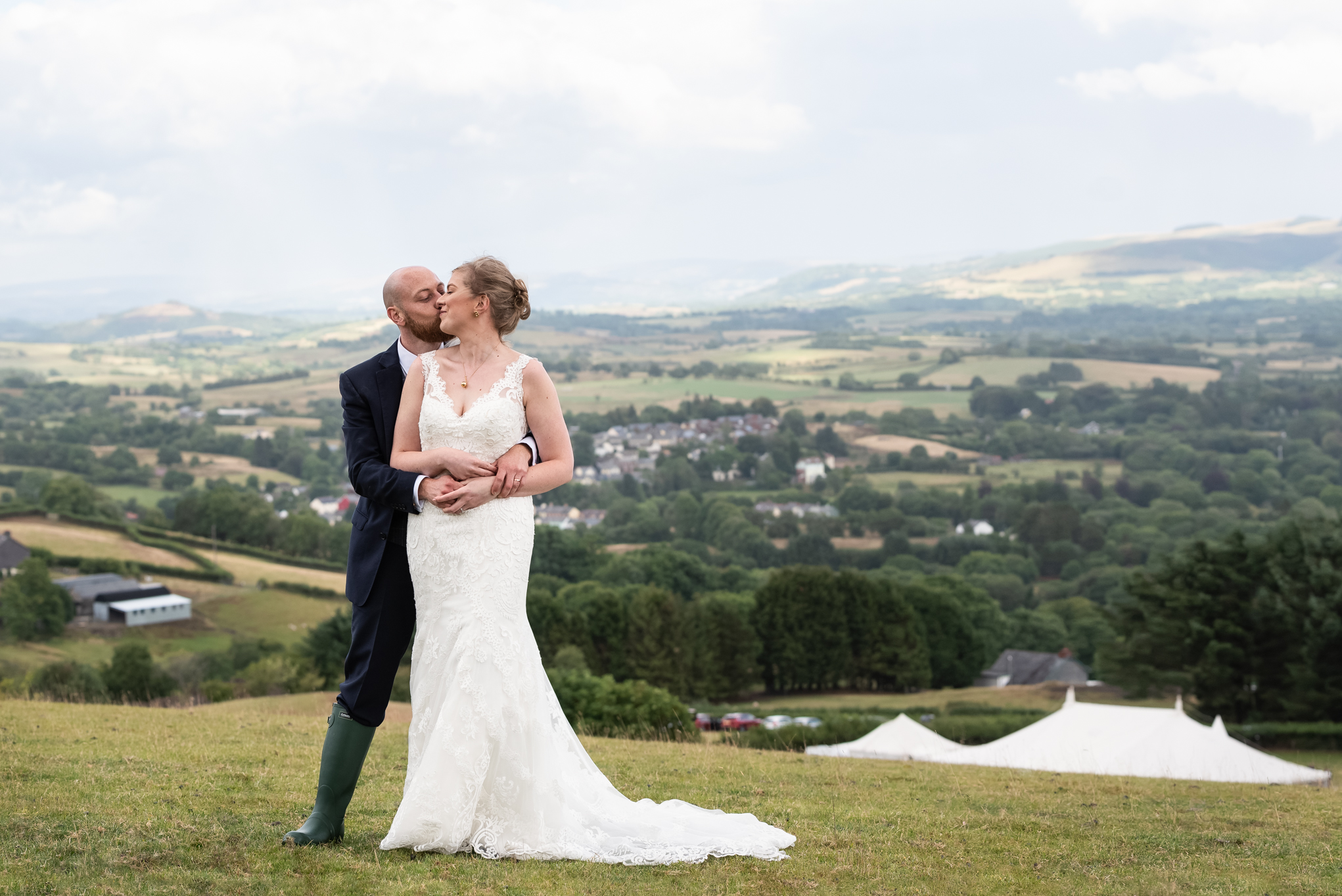 Wedding Bride & Groom - Powys Wedding Photography