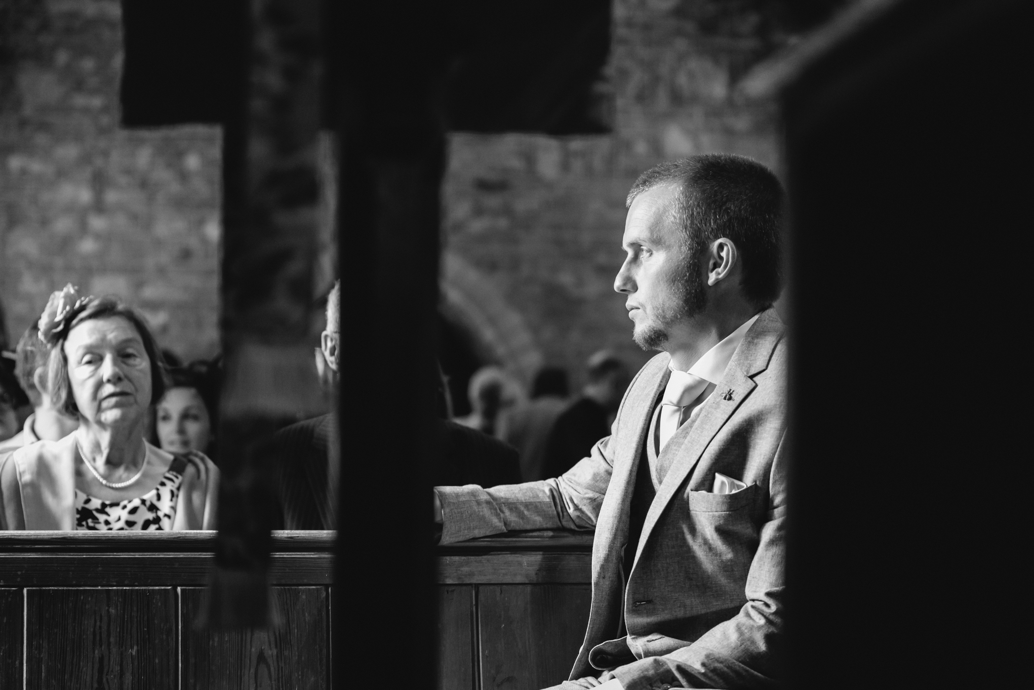 Copy of Groom waiting at Church