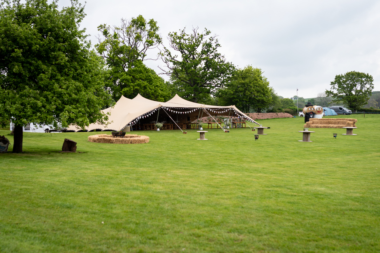 Stretch tent wedding marquee